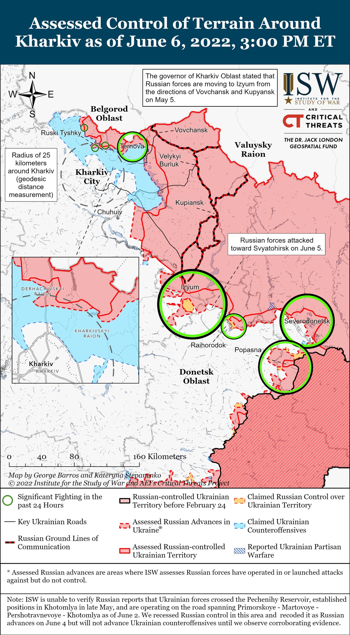 Карта боевых действий в Украине